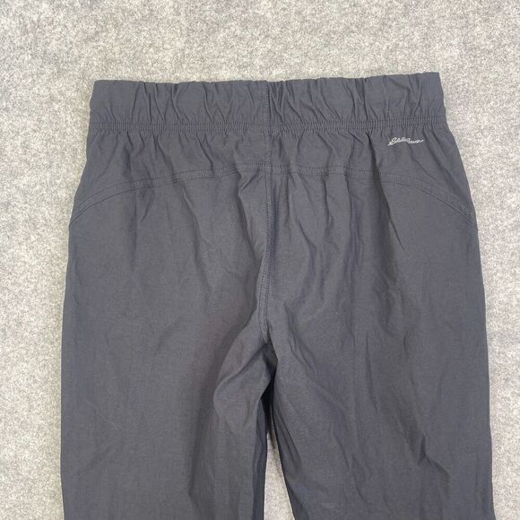 Eddie Bauer Departure Ankle Pants Black Size 8 Travel Outdoor Casual Work - Picture 10 of 11